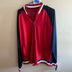 POLO red zipper sweater